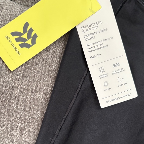 All in Motion Women's Black Bike Shorts - Picture 2 of 7